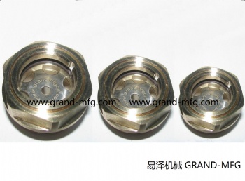 GM-BM22 GrandMfg® Brass Oil Sight Glass Supplier Booster Pumps Oil Levels