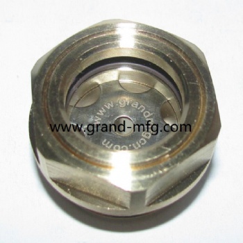BSP thread brass fluid viewport sight glass window oil indicator