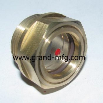 BSP thread brass fluid viewport sight glass window oil indicator