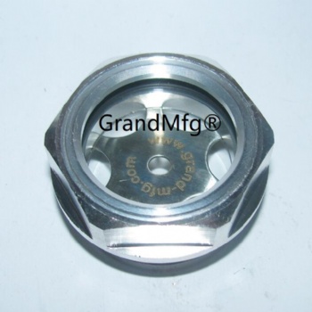 hydraulic cylinders aluminum oil sight glass oil gauge indicators BullsEye aluminum knob oil sight glass G THREAD