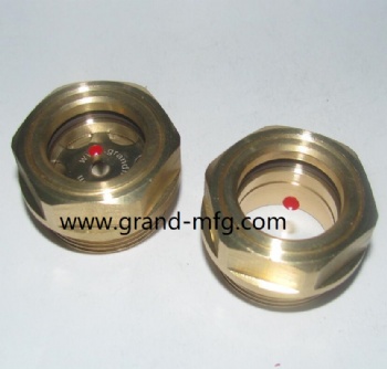 G thread 1/2 brass oil level sight gauge liquid oil indicators