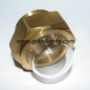 Domed Hexagon Oil Sight Glass(NPT,BSP & Metric Thread) ROOTS BLOWER DOME SIGHT GLASS