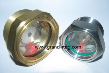 BSP thread 3/4 brass oil level sight glass gauge oil indicators