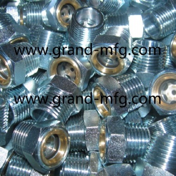 NPT Steel zinc plated oil level sight glass oil level sight gauge