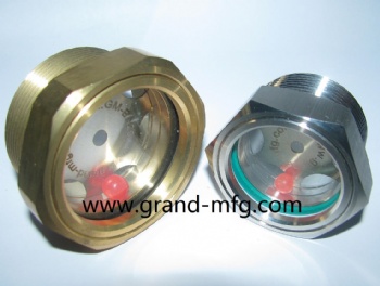 Industrial Gearbox Reducer Gear Motor M20x1.5 Brasss Oil Sight Glass Gauge Window Indicator