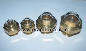 1/2'' NPT Brass Super Transparent Dome Oil Sight Plug Sanitary Sight Window,Dome Oil Sight Glass,Knob Type Sight Glass